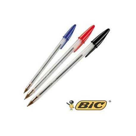 BiC Cristal Original Stick ballpoint pen, Medium tip 1 mm, Translucent  shaft - Buy Simple